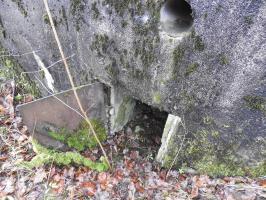 Ligne Maginot - BB376 - (Blockhaus pour canon) - L'entrée latérale pour le personnel.