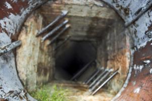 Ligne Maginot - CONCHETAS - CONQUET (OC) - (Ouvrage d'infanterie) - Bloc 6
Le puits d’accès au poste d'observation