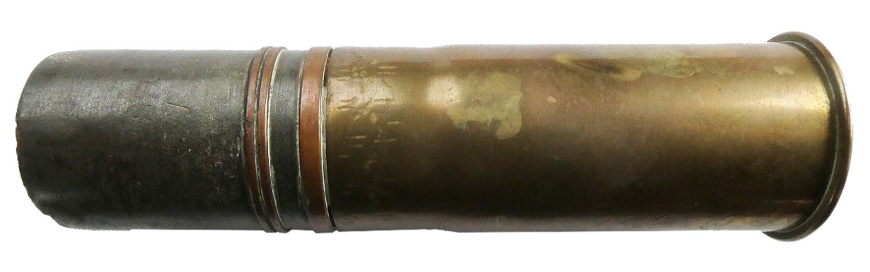 Ligne Maginot - Munitions de 37 mm modèle 1885 - Cartouche de 37 mm à boulet d’instruction en fonte