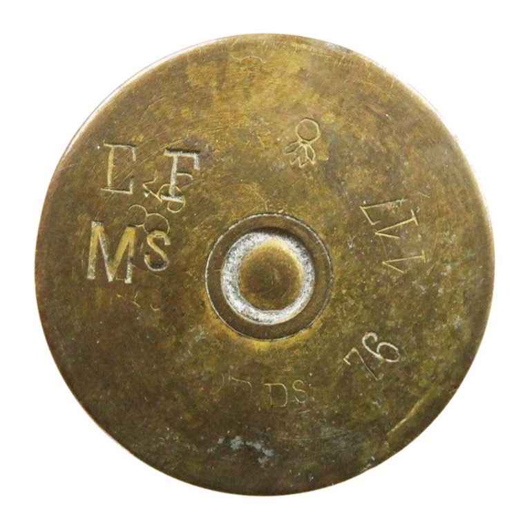 Ligne Maginot - Munitions de 37 mm modèle 1885 - Culot de la cartouche d'instruction