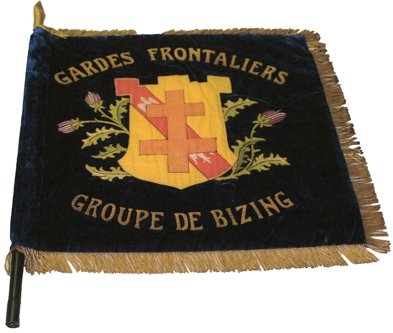 Ligne Maginot - Compagnie de Gardes Frontaliers (CGF) - Fanion de la section de Bizing
