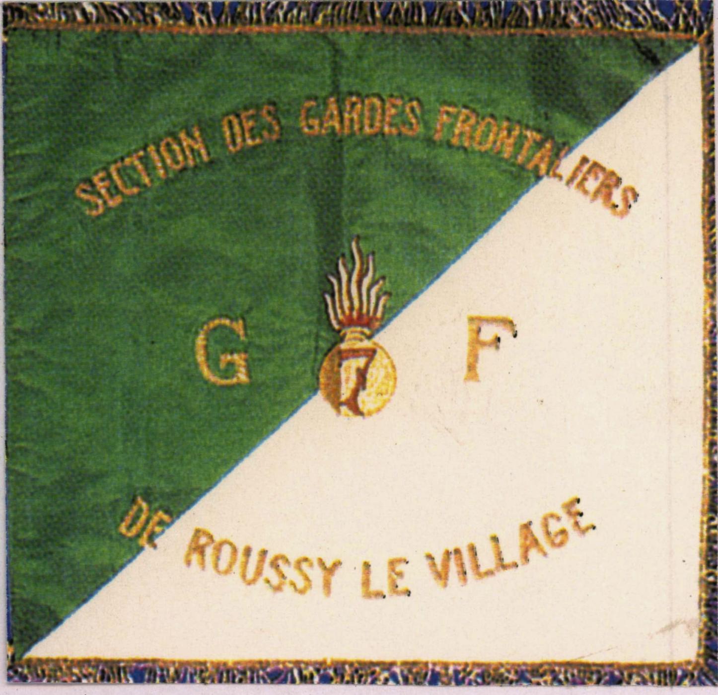 Ligne Maginot - Compagnie de Gardes Frontaliers (CGF) - Fanion de la section de Roussy-le-Village