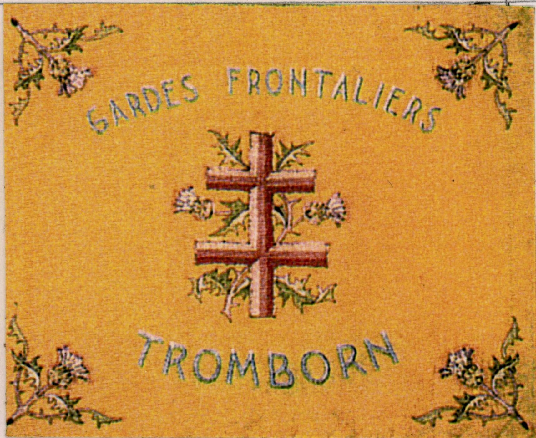 Ligne Maginot - Compagnie de Gardes Frontaliers (CGF) - Fanion de la section de Tromborn