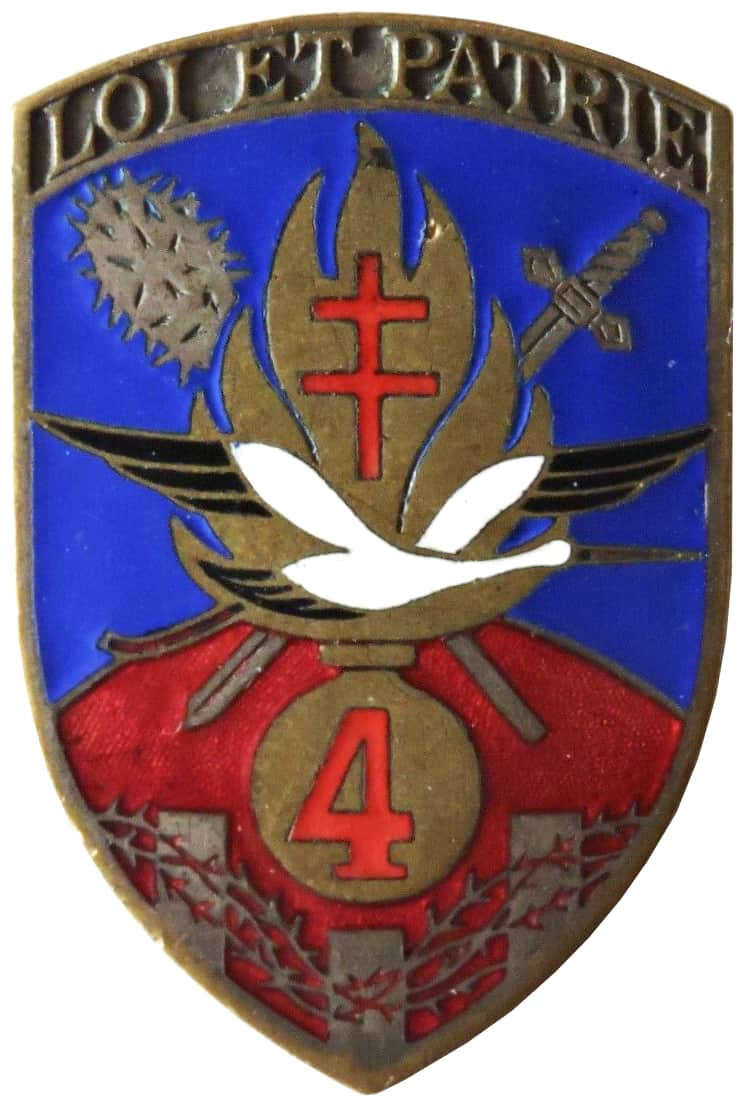 Insigne 4 Légion Garde Républicaine Mobile