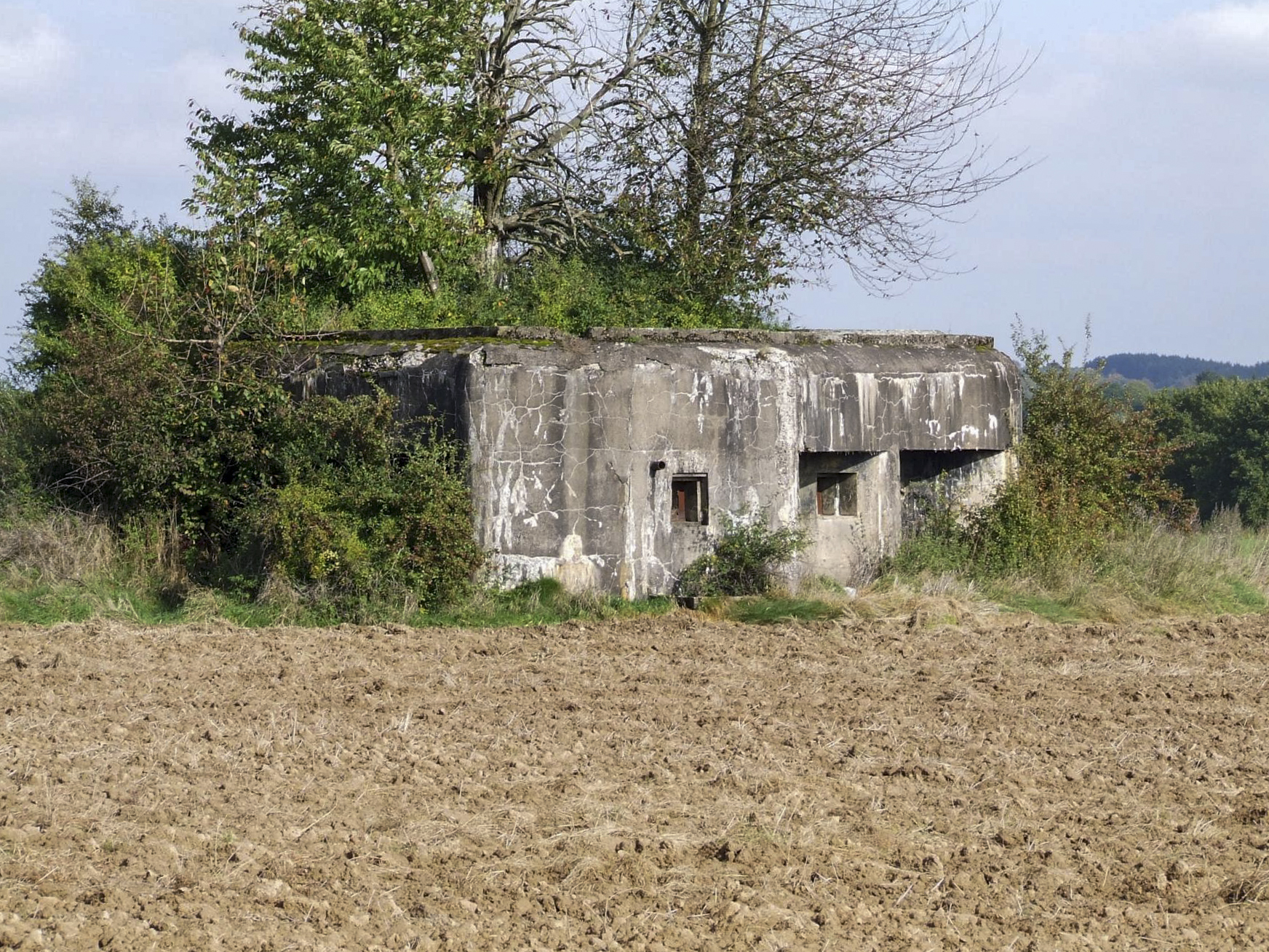 Ligne Maginot - BB45 - (Blockhaus pour canon) - Une vue du blockhaus.
