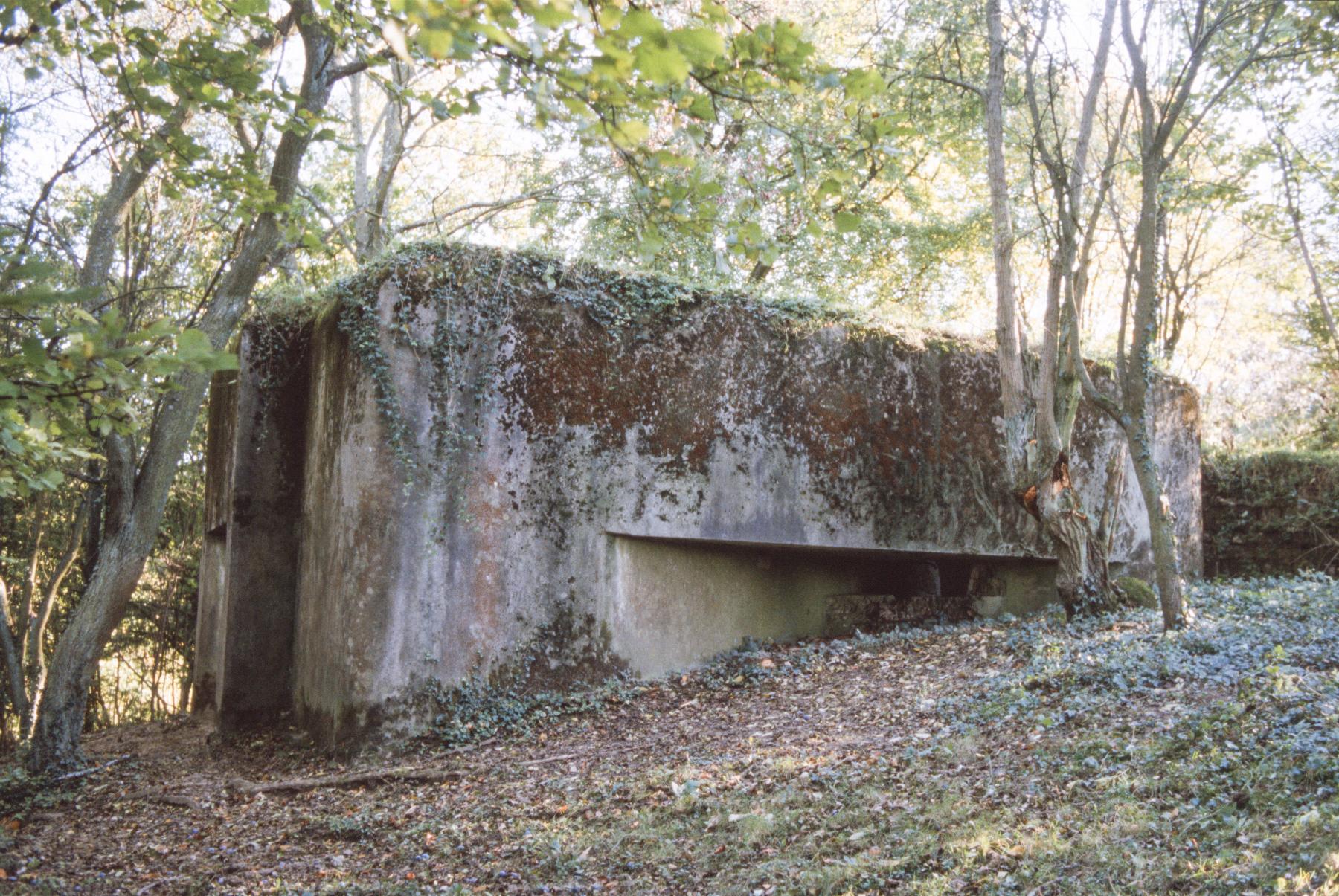 Ligne Maginot - AB8 - (Blockhaus pour canon) - Le flanquement vers la gauche