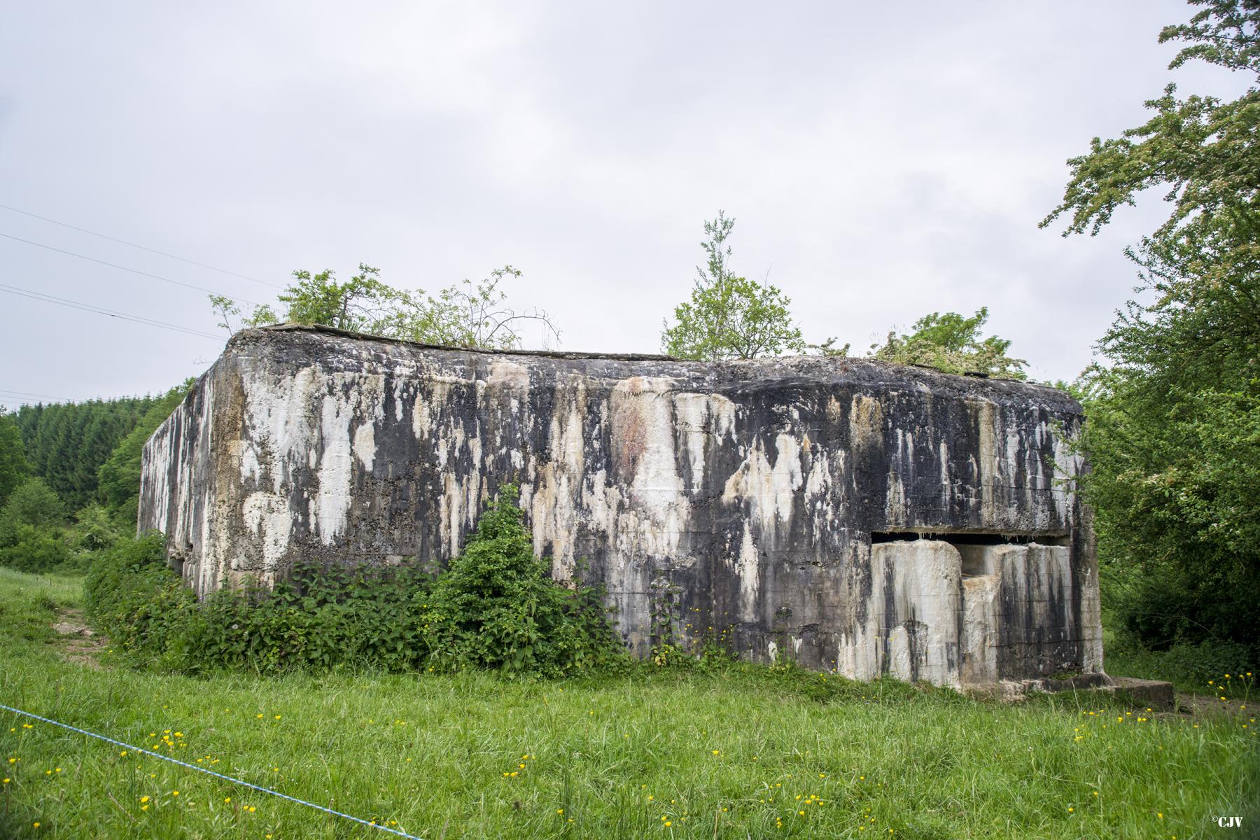 Ligne Maginot - A94 - BRUNCENT - (Blockhaus lourd type STG / STG-FCR - Simple) - Face frontale avec créneau d'observation