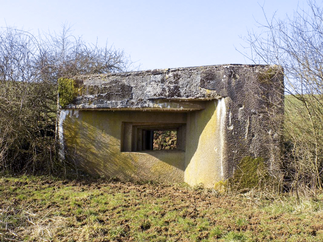 Ligne Maginot - EUILLY SUD - (Blockhaus pour canon) - Face frontale