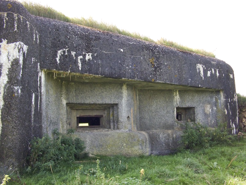 Ligne Maginot - A97 - EPINETTE - (Blockhaus lourd type STG / STG-FCR - Simple) - Vue de la façade et ses créneaux