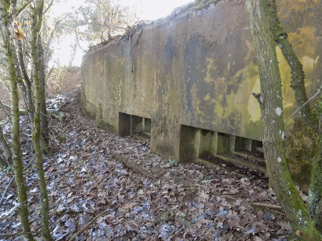 Ligne Maginot - 73BIS - LE CHENE - (Blockhaus pour arme infanterie) - Face frontale