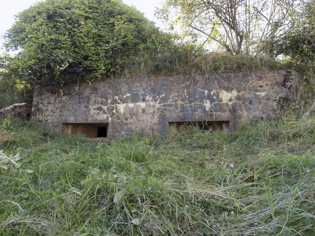 Ligne Maginot - 73 - LONGUES VOIES - (Blockhaus pour arme infanterie) - Face frontale