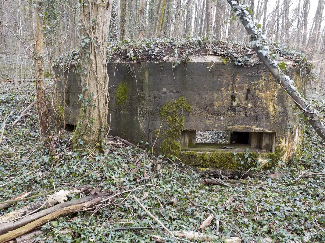 Ligne Maginot - 4B - LES ENTRECOURS NORD - (Blockhaus pour canon) - Face frontale, créneau AC