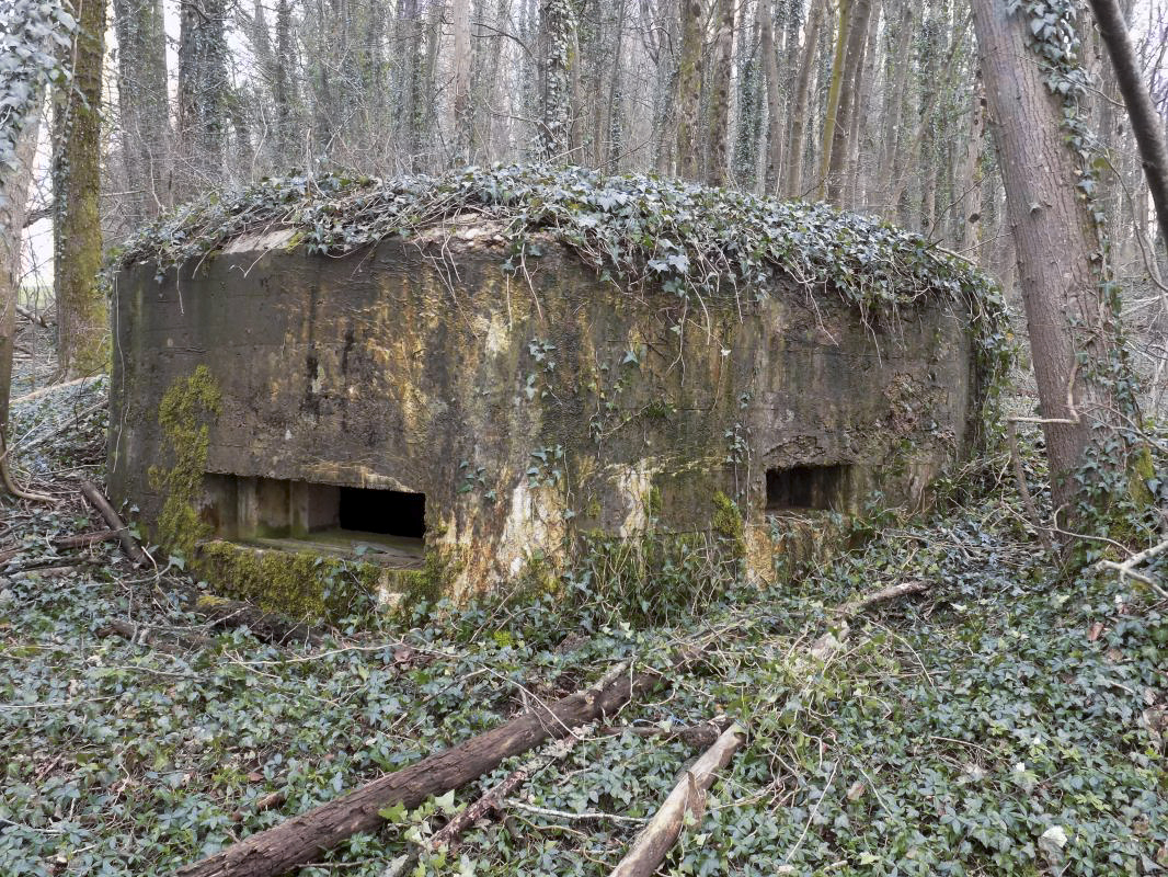 Ligne Maginot - 4B - LES ENTRECOURS NORD - (Blockhaus pour canon) - Face frontale / gauche