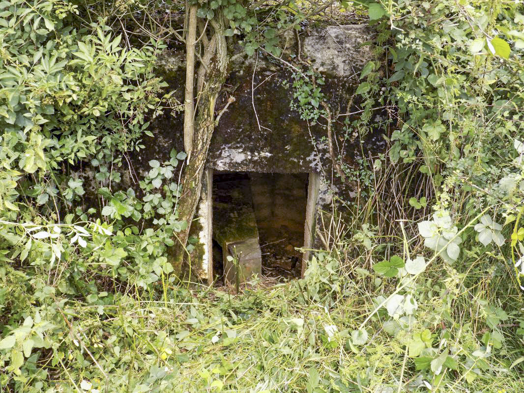 Ligne Maginot - 10C - CHATEAU D'AUTRECOURT - (Blockhaus pour arme infanterie) - L'entrée, l'arrière
