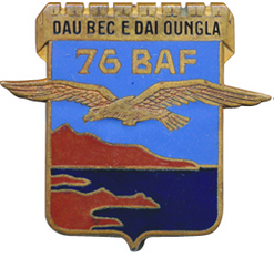 Ligne Maginot - 76° Bataillon Alpin de Forteresse (76° BAF) - Insigne du 76° BAF