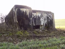 Ligne Maginot - GRAND FOSSE - (Blockhaus pour canon) - Face frontale