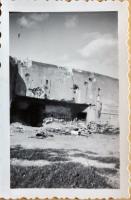 Ligne Maginot - ETH - (Ouvrage d'infanterie) - Photo de l'entrée du bloc 1 durant l'occupation. Noter que le ferraillage a déjà bien avancé...