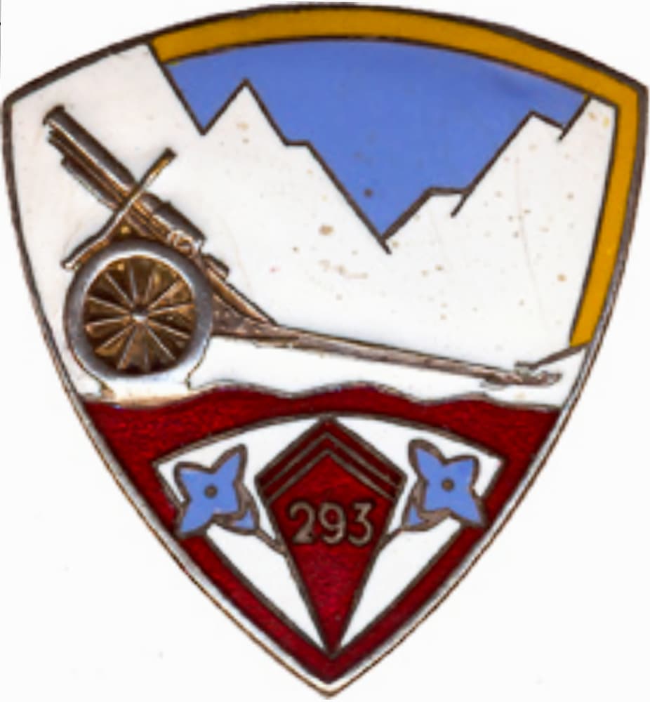 Ligne Maginot - 293° Régiment d'artillerie lourde divisionnaire (293° RALD) - Insigne du régiment