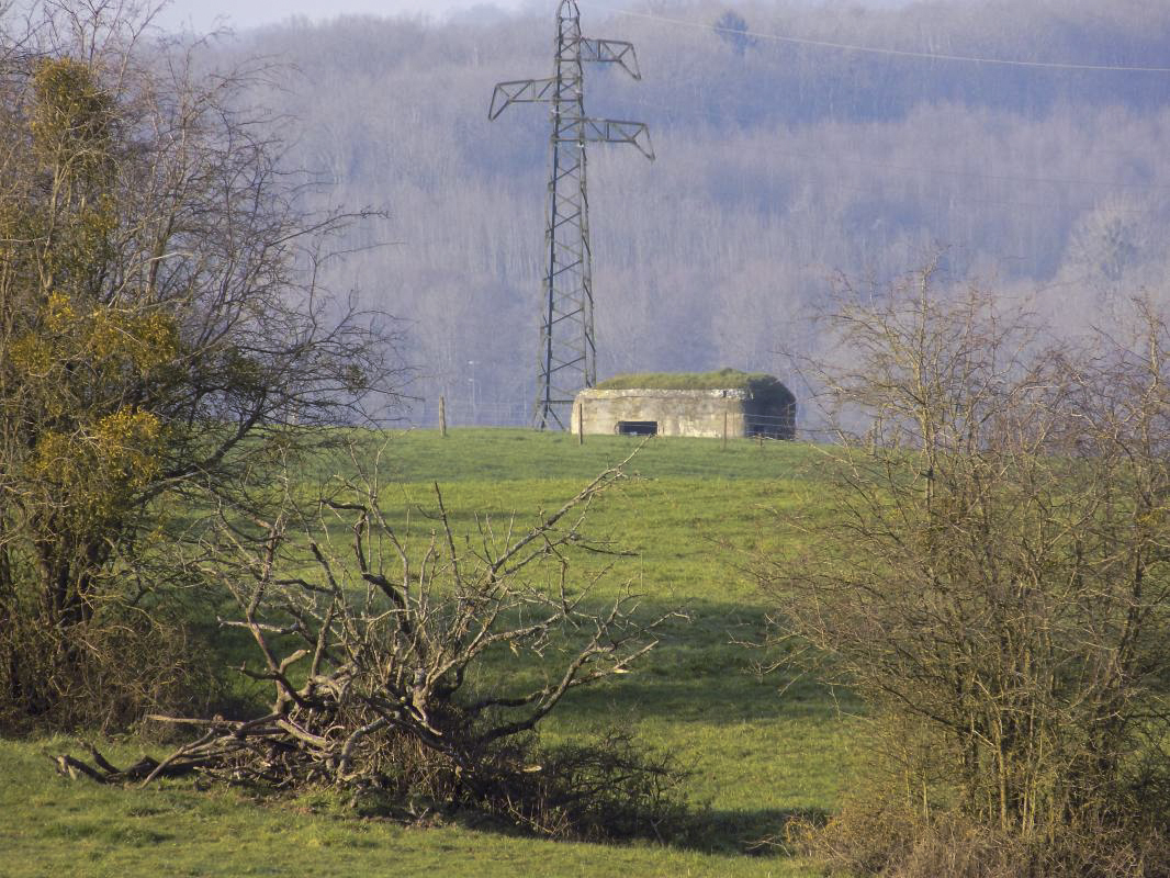 Ligne Maginot - GRAND FOSSE - (Blockhaus pour canon) - Vue vers le nord ouest, 23bis Beauchamps