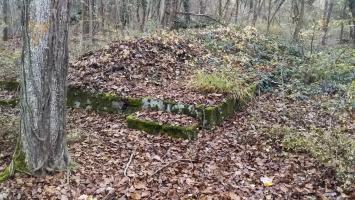 Ligne Maginot - BOIS DE DURRENENTZEN - (Dépôt de Munitions) - Restes de fondations d'un batiment