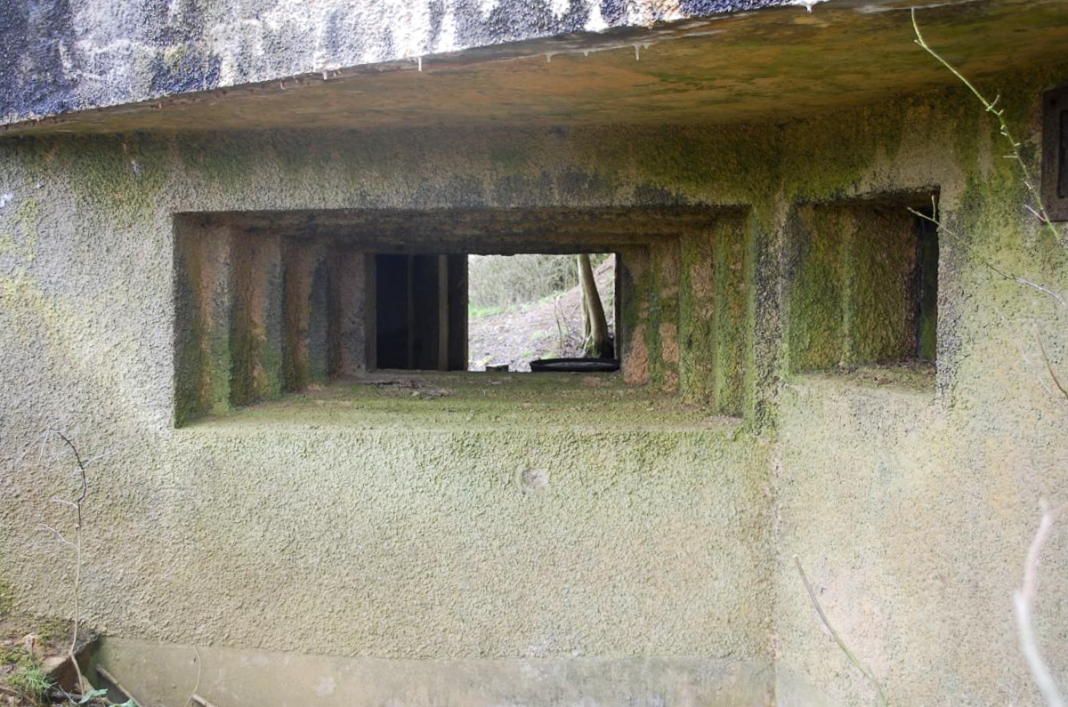 Ligne Maginot - MB161 - (Blockhaus pour canon) - Les créneaux de tir