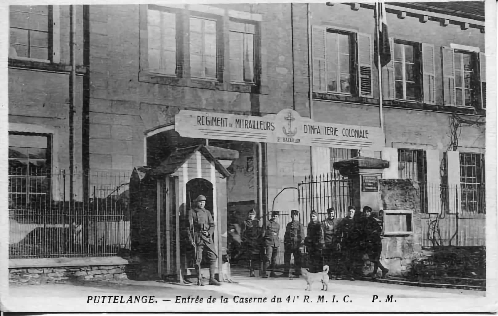 Ligne Maginot - PUTTELANGE - (Camp de sureté) - Entrée de la caserne du 41° RMIC (ancienne caserne)