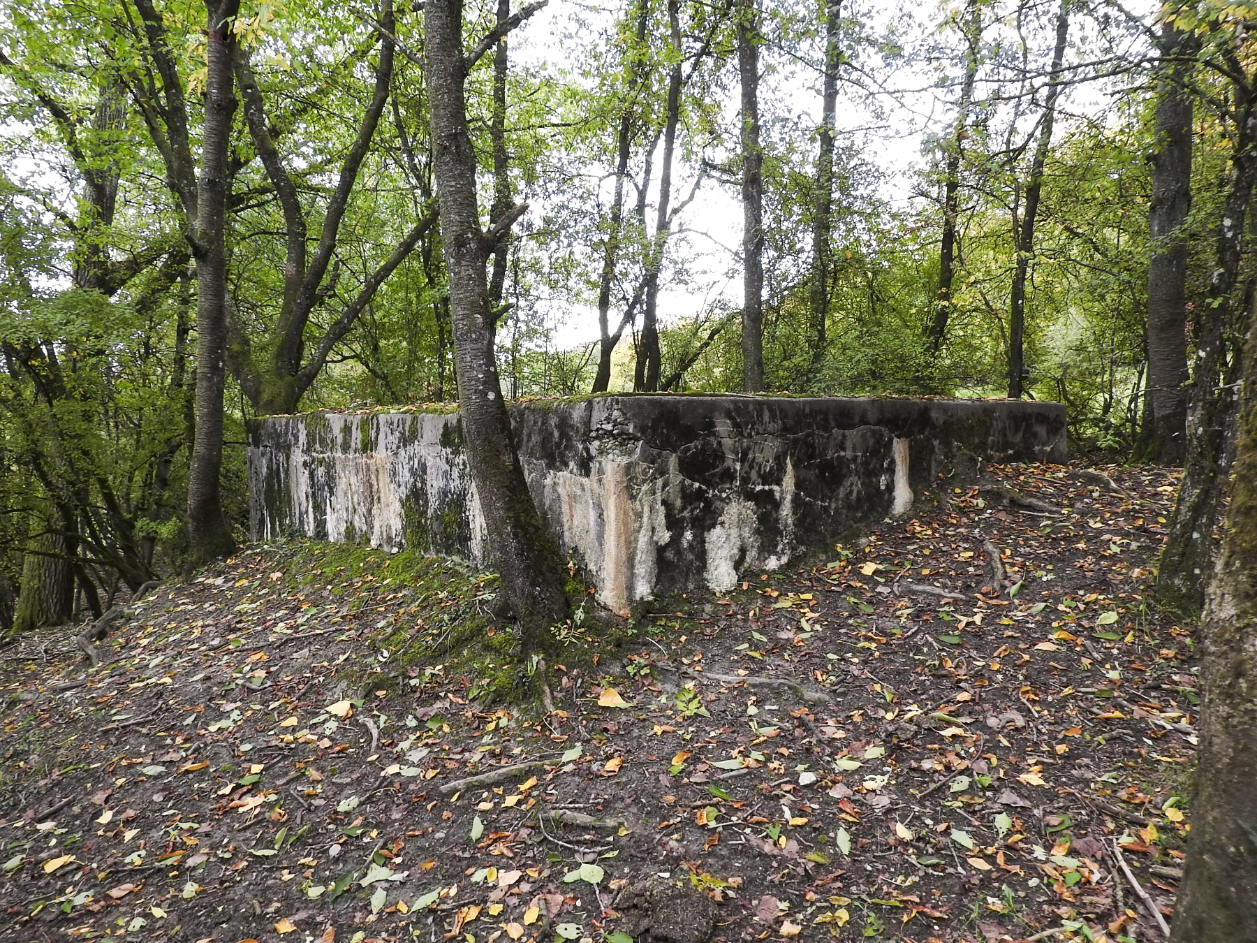 Ligne Maginot - WELSCHBRUCH CENTRE - (Blockhaus pour arme infanterie) - L'arrière est remblayé