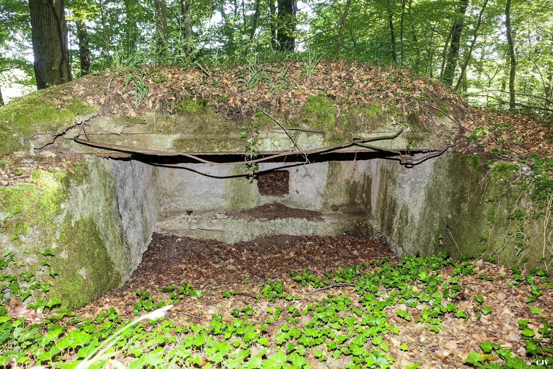 Ligne Maginot - UBERNIED 10 - (Cuve pour canon) - Le blockhaus n'est plus qu'un bouclier