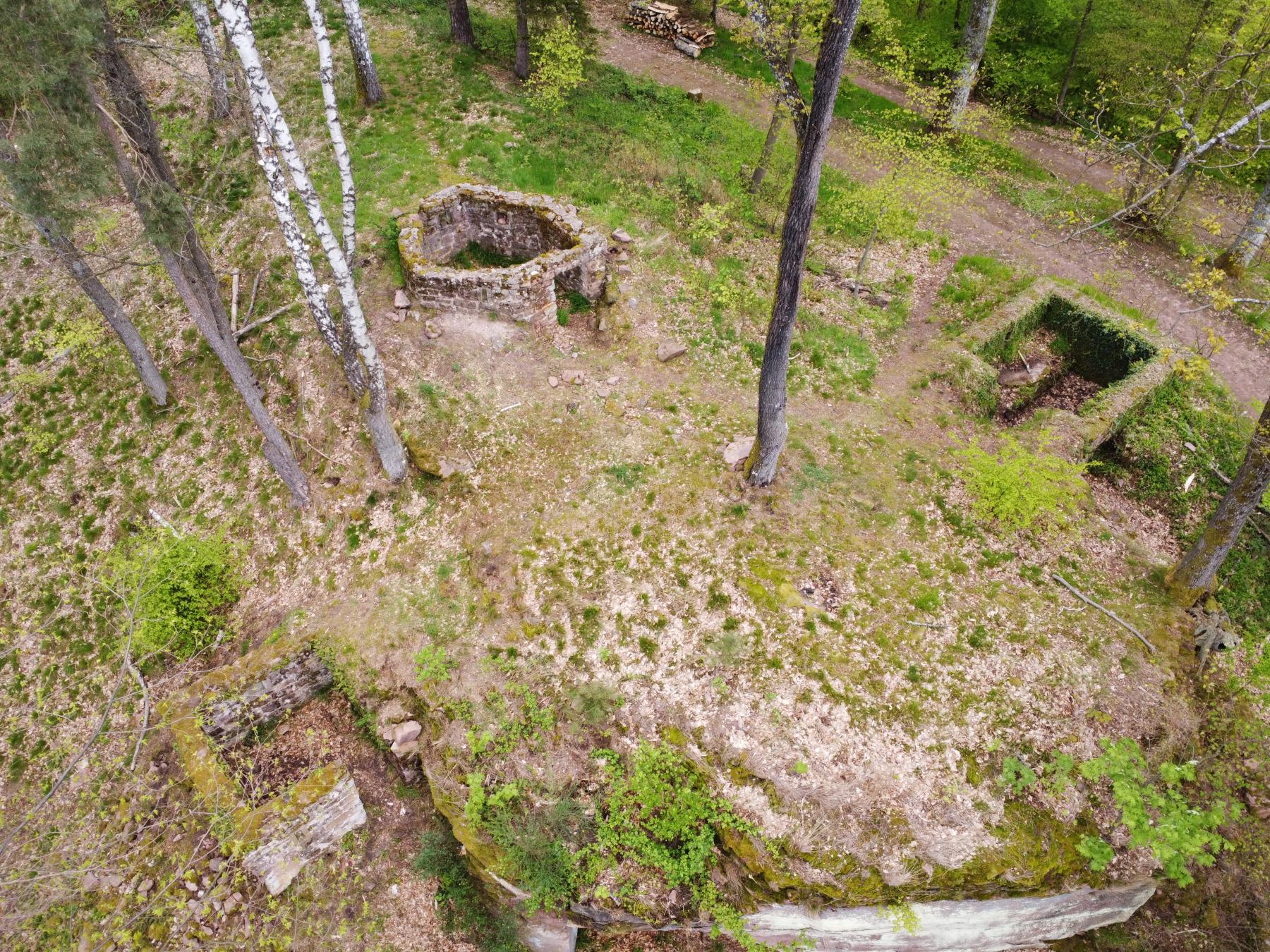Ligne Maginot - CHATEAU NEUF 1 - (Blockhaus pour arme infanterie) - Vue d'ensemble de l'avant poste du Château Neuf 
