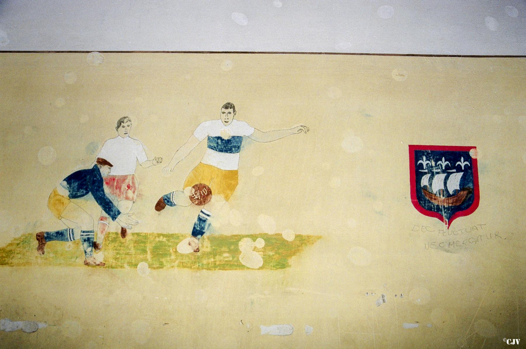 Ligne Maginot - LEMBACH - (Camp de sureté) - L'un des peintures et graffitis ornant les bâtiments du camp