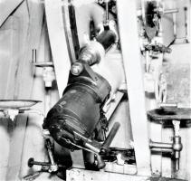 Ligne Maginot - Canon-obusier de 75 mm modèle 1932 sous casemate (75 32) - Ouvrage de Fermont bloc 4
Tube dotée d'une culasse Nordenfeld
Culasse fermée