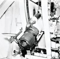 Ligne Maginot - Canon-obusier de 75 mm modèle 1932 sous casemate (75 32) - Ouvrage de Fermont bloc 4
Tube dotée d'une culasse Nordenfeld
Culasse ouverte