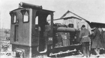 Ligne Maginot - SOULTZ SOUS FORET - (Infrastructure ferroviaire) - Le locotracteur Schneider n° 86 au dépôt-atelier de Soultz en 1939-40