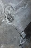 Ligne Maginot - CHAPPY - (Casernement) - Vue aérienne du 9 mars 1940.
Le casernement léger est visible en bas à droite avec une tranchée qui mène au Bloc 1 sont bien visibles en haut à gauche.