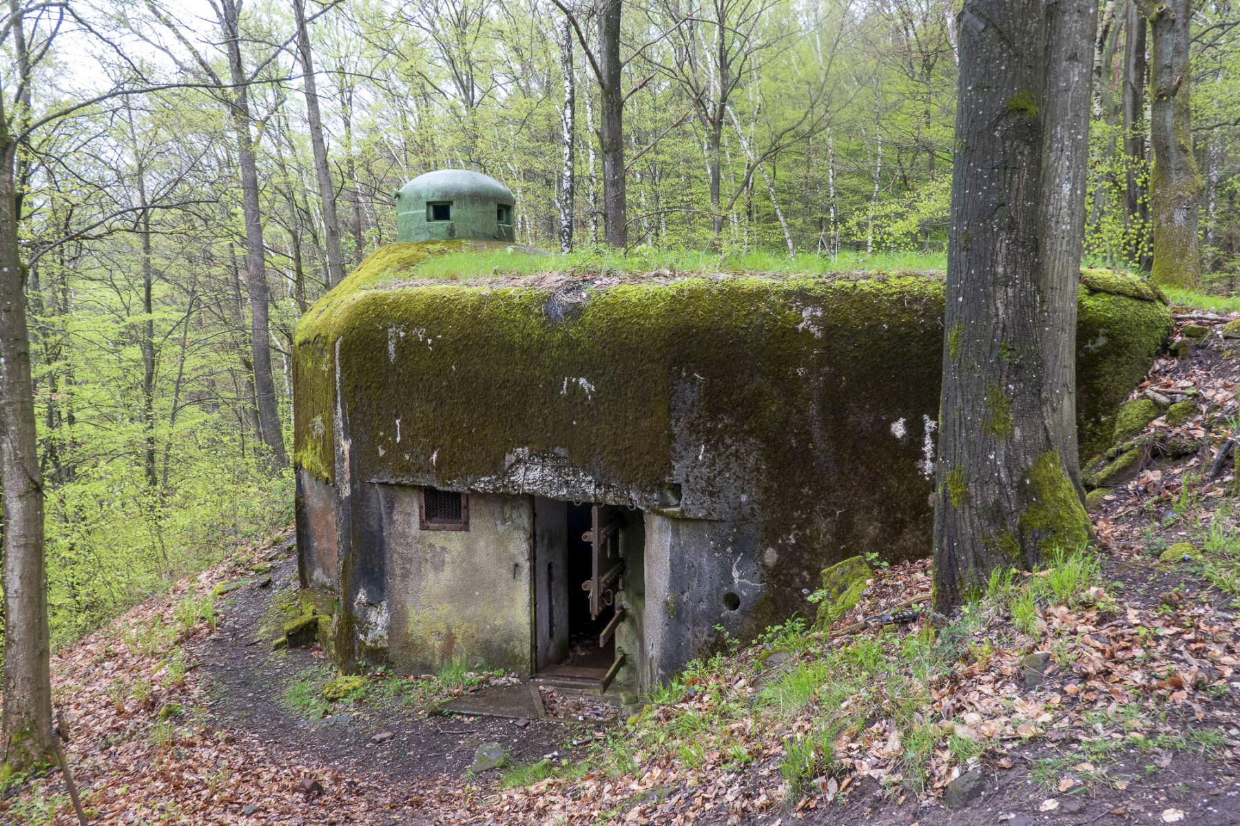 Ligne Maginot - GUNSTHAL COL OUEST - (Blockhaus pour arme infanterie) - Vue globale côté entrée