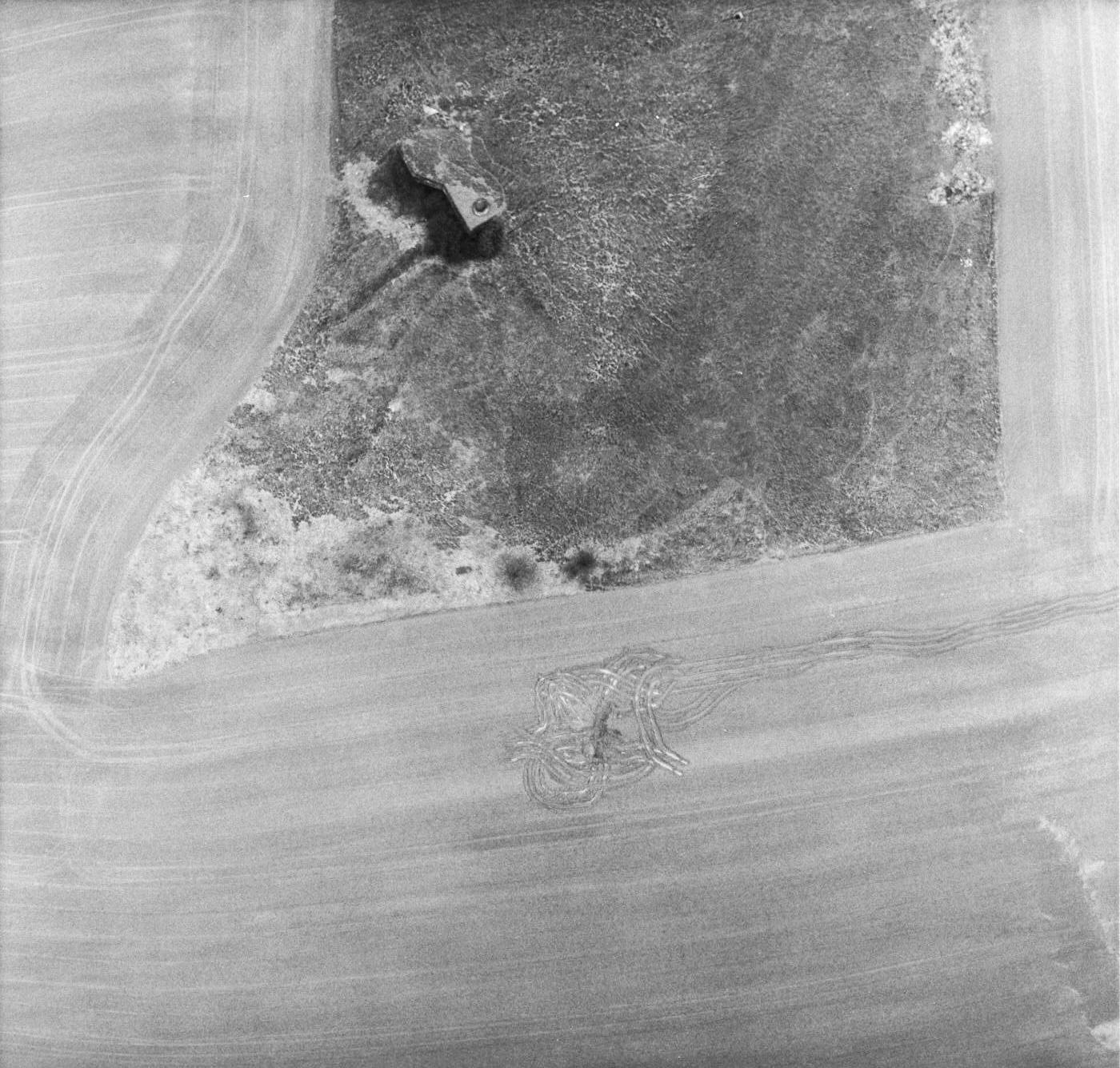 Ligne Maginot - NOUVEAU CRUSNES Est - C27 (Casemate d'infanterie - Simple) - Photo aérienne prise en 1997