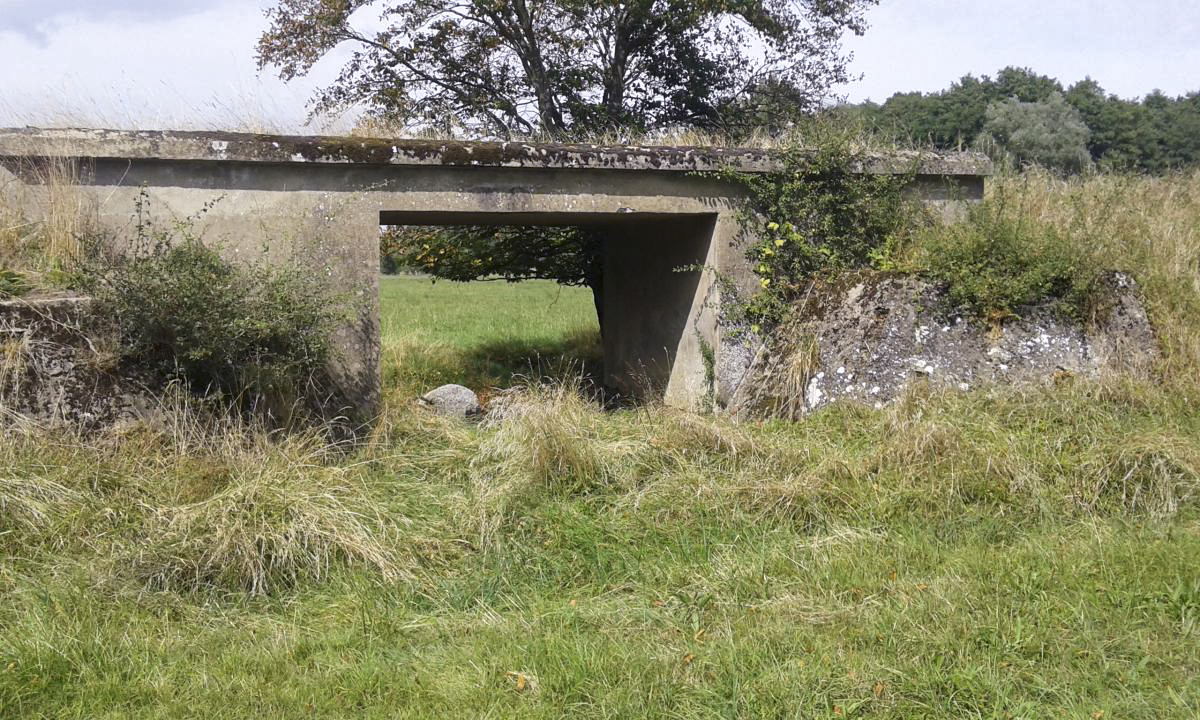 Ligne Maginot - VF60 - Antenne Métrich - Pont de la Canner n°1
Etabli sur une décaissement du terrain  servant probalement  de passage pour les vaches ou autre d'un champ à l'autre
