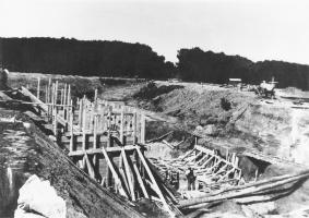 Ligne Maginot - IMMERHOF - A10 - (Ouvrage d'infanterie) - Photo de la construction de l'ouvrage
Fouilles vers blocs 1 et 2