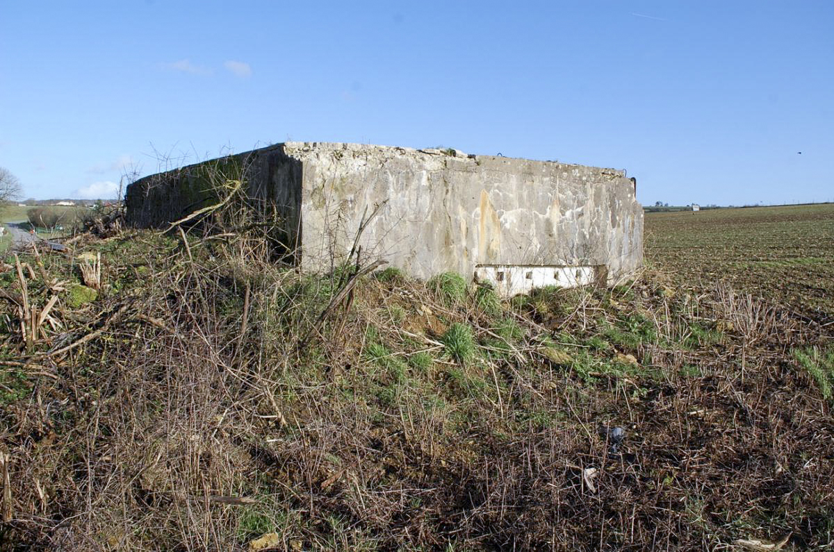 Ligne Maginot - DB349 - BEUVEILLE - (Blockhaus pour arme infanterie) - L'ouvrage est complètement enterré et son accès est impossible. Les photos ne montrent donc que l'extérieur.