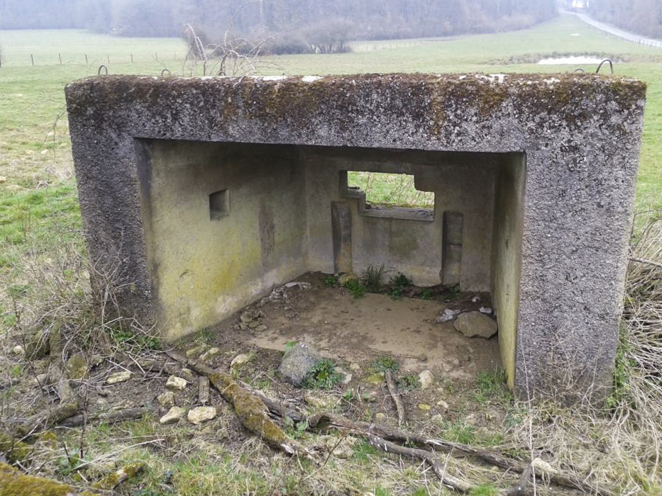 Ligne Maginot - Dbo10 ( Blockhaus pour canon ) - L'intérieur vu de l'arrière