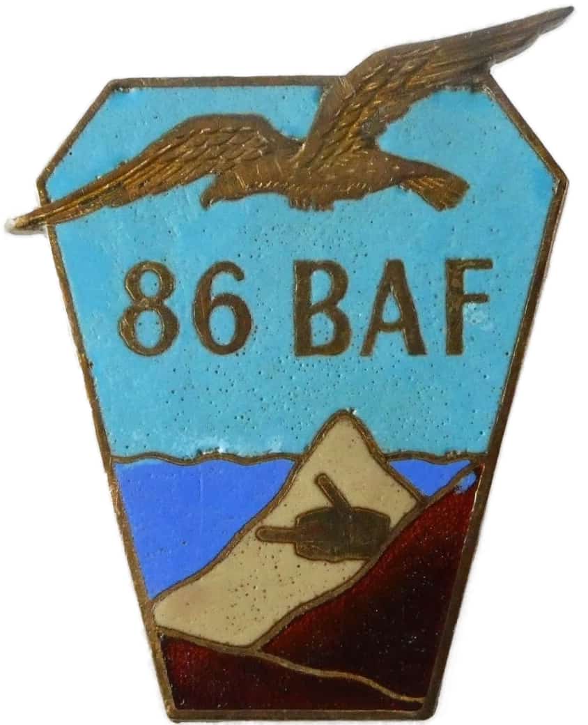 Ligne Maginot - 86° Bataillon Alpin de Forteresse (86° BAF) - Insigne du 86° BAF