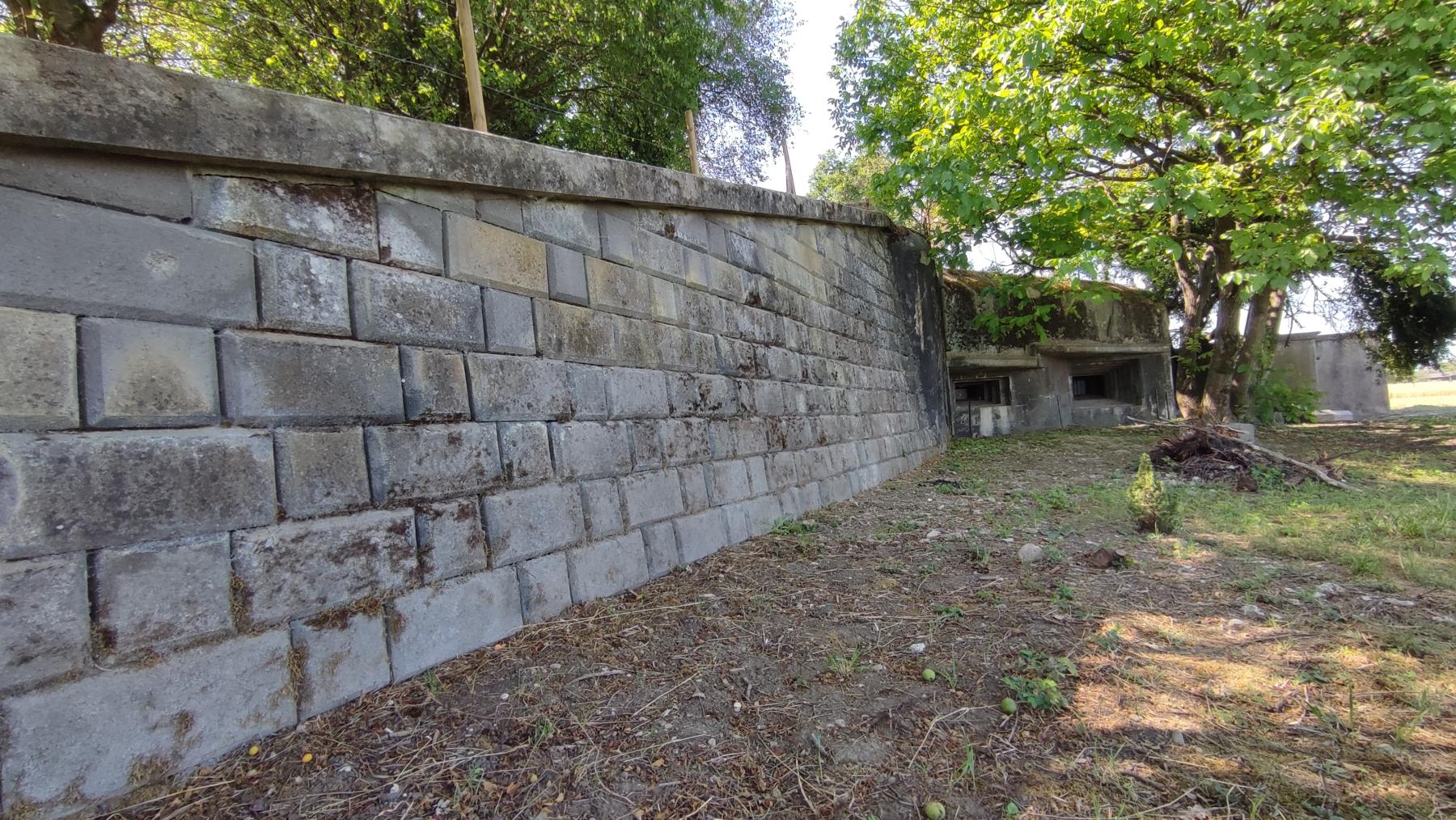 Ligne Maginot - 22/3 - GERSTHEIM - (Casemate d'infanterie - Double) - Facade Nord , mur de contrescarpe 
