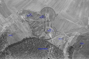 Ligne Maginot - MAUVAIS BOIS - A4 - (Ouvrage d'infanterie) - Vue aérienne
Mission du 12 mars 1940 - FA27 Alt 2000