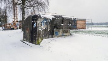 Ligne Maginot - SILWILLIGEN 1 - (Blockhaus pour arme infanterie) - L'entrée à l'arrière du blockhaus (murée) 