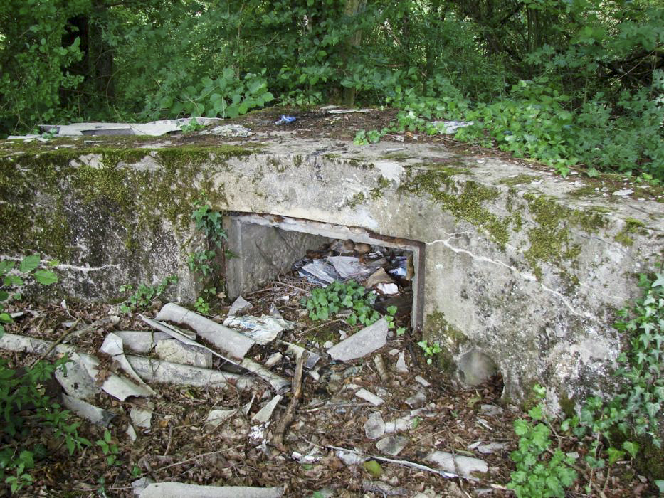 Ligne Maginot - CC1 - (Cuve pour canon) - Une des niches pour munitions