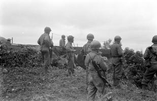 Ligne Maginot - GUENTRANGE (FESTE DE) - (Ouvrage d'artillerie) - Les troupes américaines utilisent l'ouvrage 

