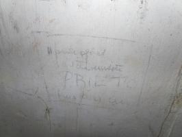 Ligne Maginot - RUISSEAU DU GROSSTHAL 2 - (Blockhaus pour arme infanterie) - Les graffitis à l'intérieur.