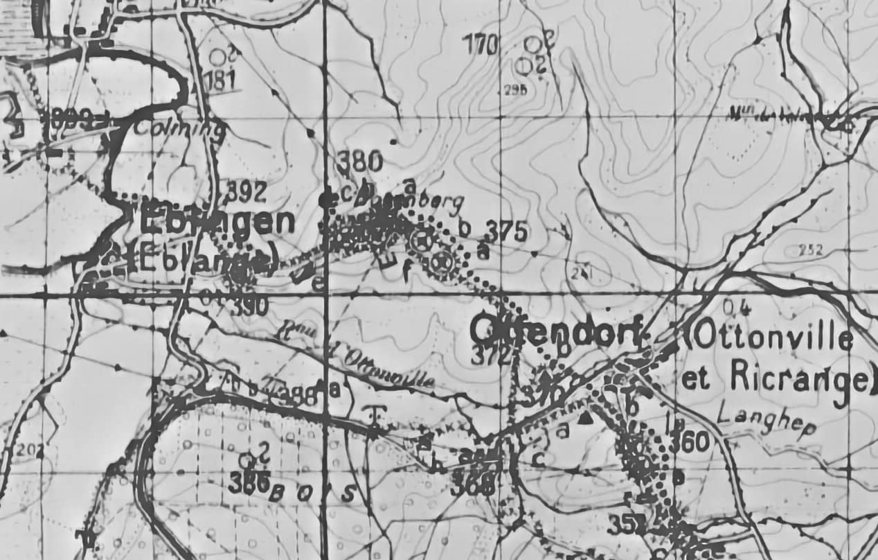 Cartes allemandes de la ligne Maginot