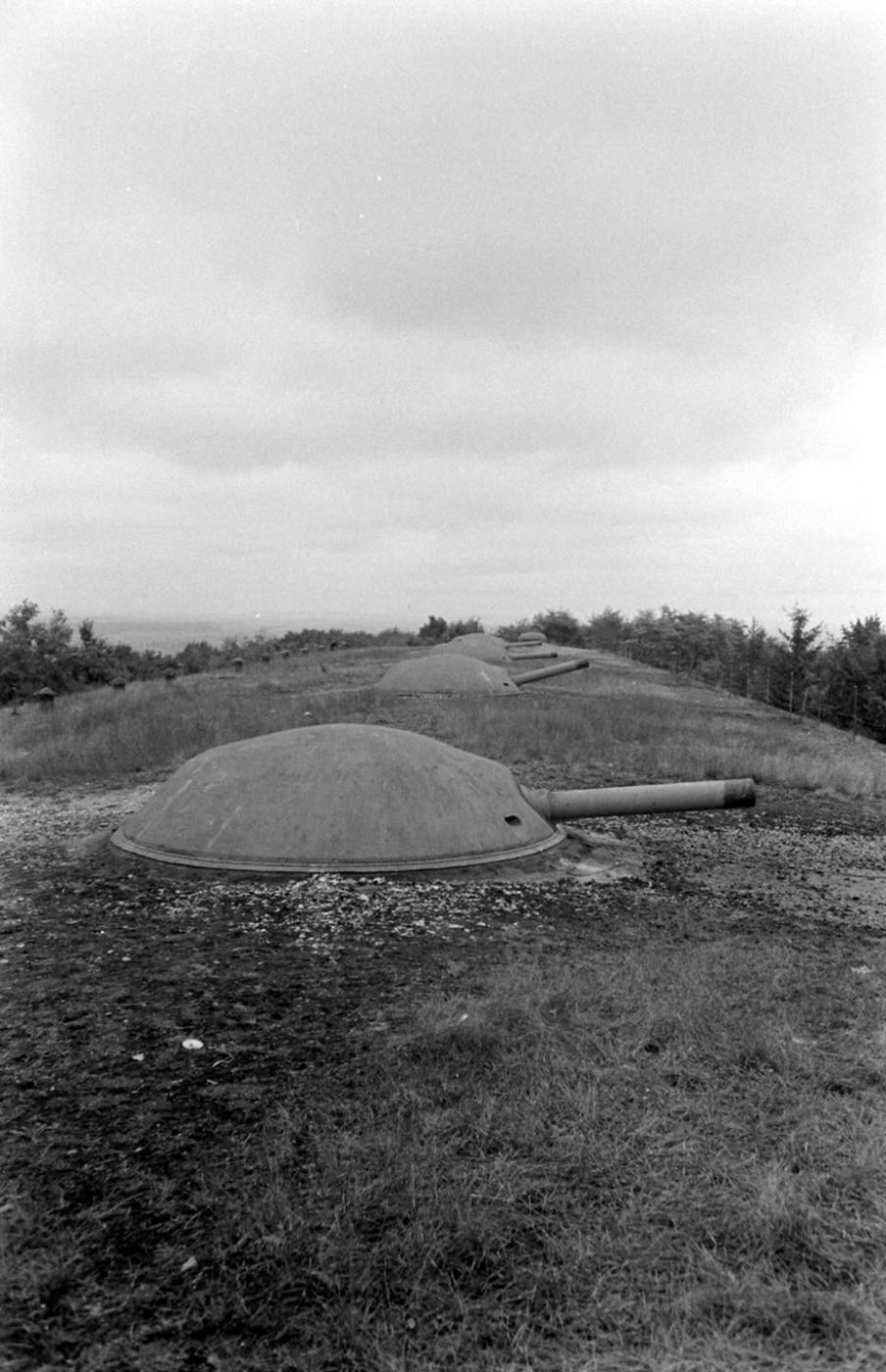Ligne Maginot - GUENTRANGE (FESTE DE) - (Ouvrage d'artillerie) - Les troupes américaines utilisent l'ouvrage 
L'une des batteries de l'ouvrage