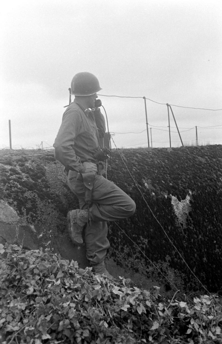 Ligne Maginot - GUENTRANGE (FESTE DE) - (Ouvrage d'artillerie) - Les troupes américaines utilisent l'ouvrage 
